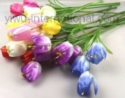 3 heads tulip yiwu artificial flower manufacturer