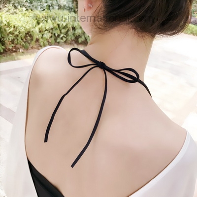 Decorative neckline bra straps